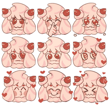 Alcremie emote set